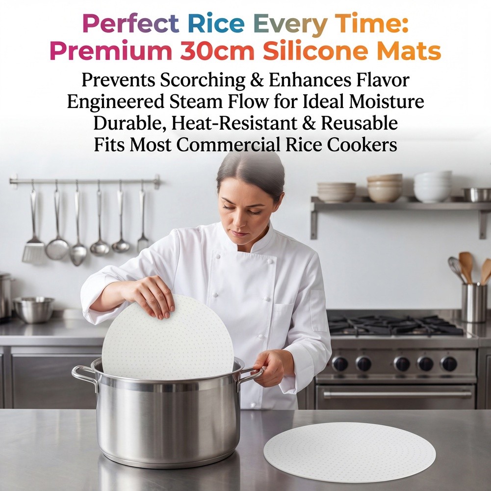 Commercial Rice Cooker - 2pcs 30cm Silicone Anti Scorch Mats