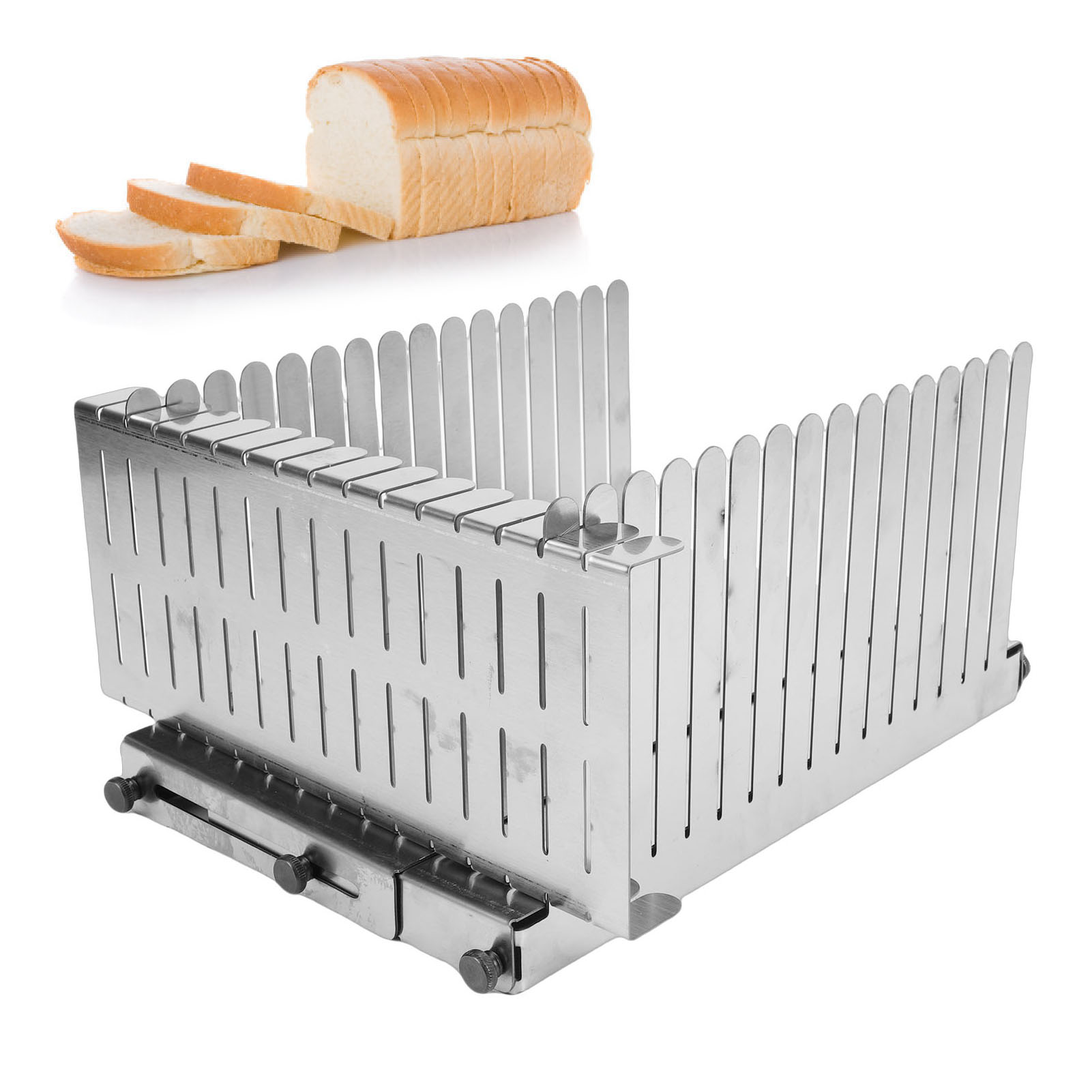 Commercial Bread Slicer - Bread Slicing Guide Stainless Steel Homemade