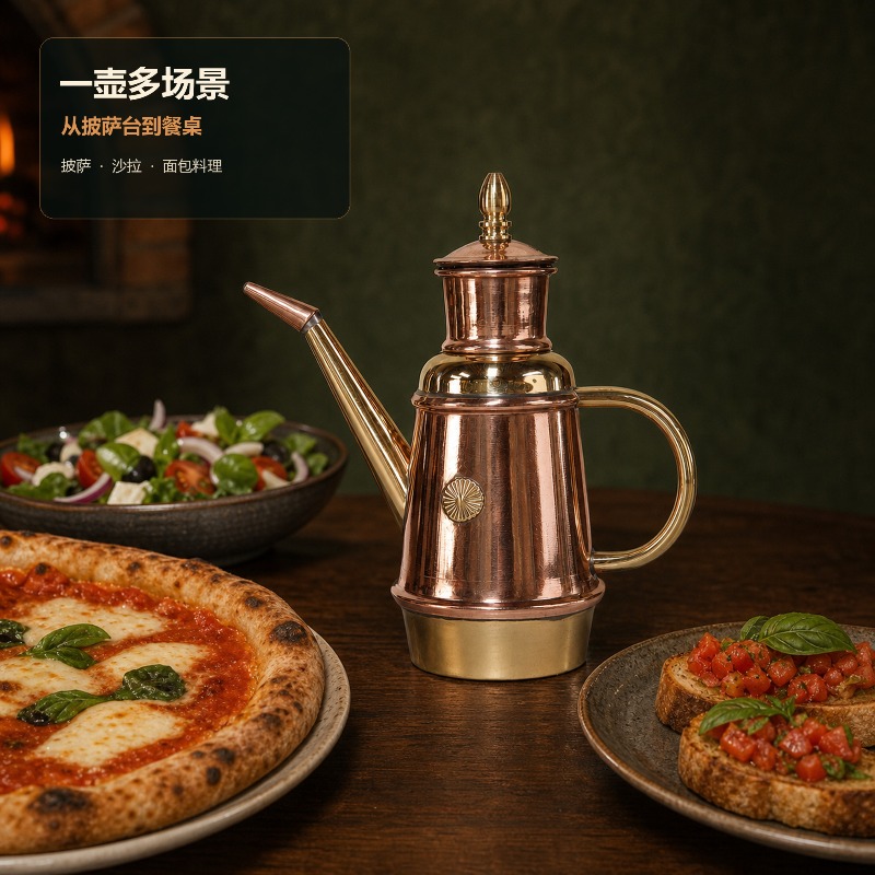 Commercial Kitchen Oven - Handmade Copper Oil Pot Italian Traditional