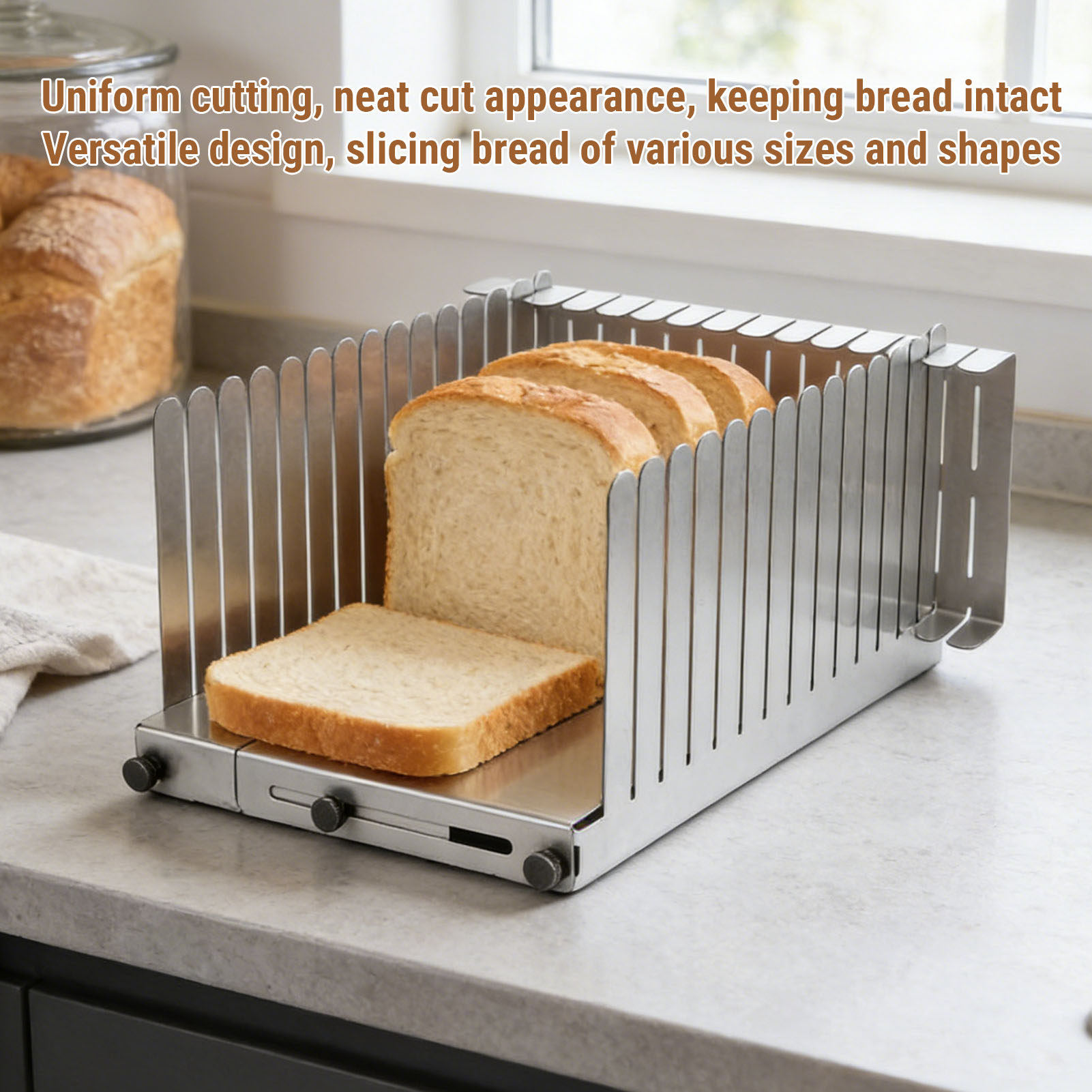 Bread Slicing Guide Stainless  - Commercial Bread Slicer recension och pris