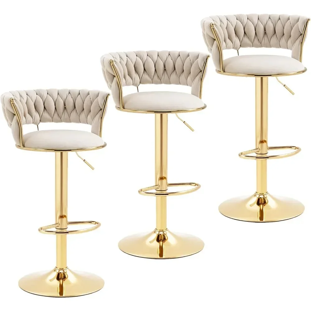 Modern Velvet Bar Stools Set o - Commercial Kitchen Set recension och pris