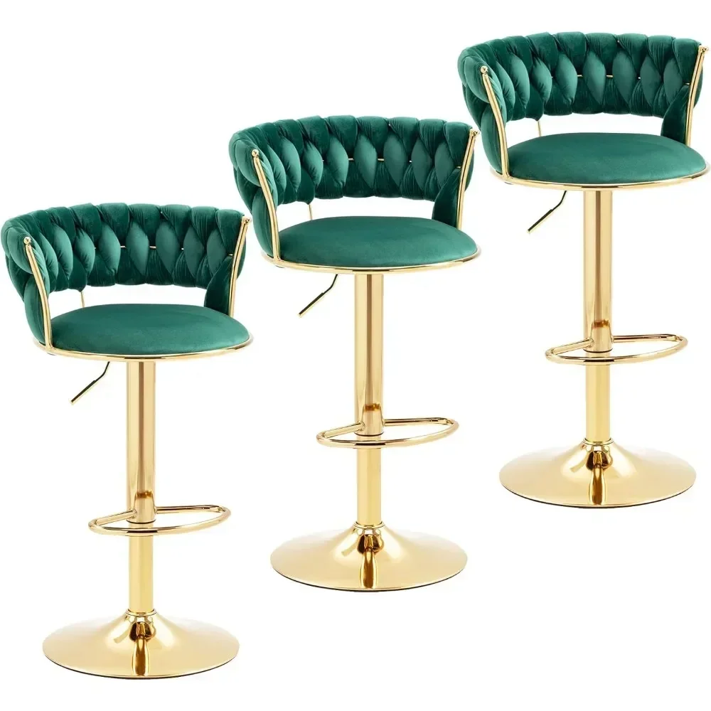 Modern Velvet Bar Stools Set o - Commercial Kitchen Set recension och pris