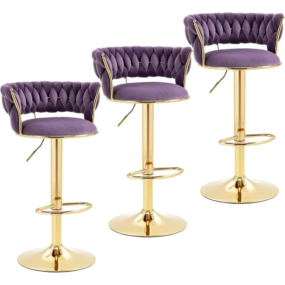 Modern Velvet Bar Stools Set o - Commercial Kitchen Set recension och pris