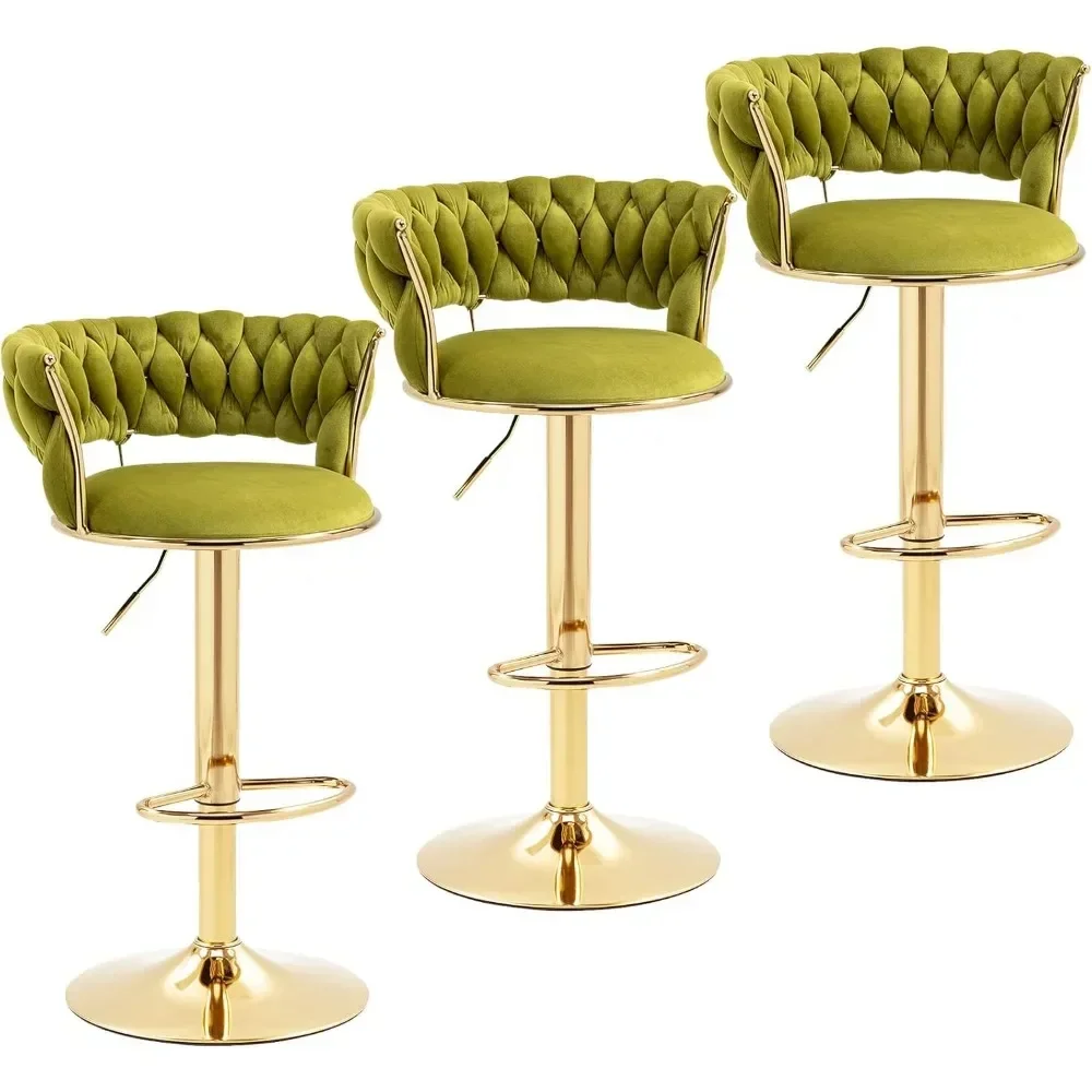 Modern Velvet Bar Stools Set o - Commercial Kitchen Set recension och pris