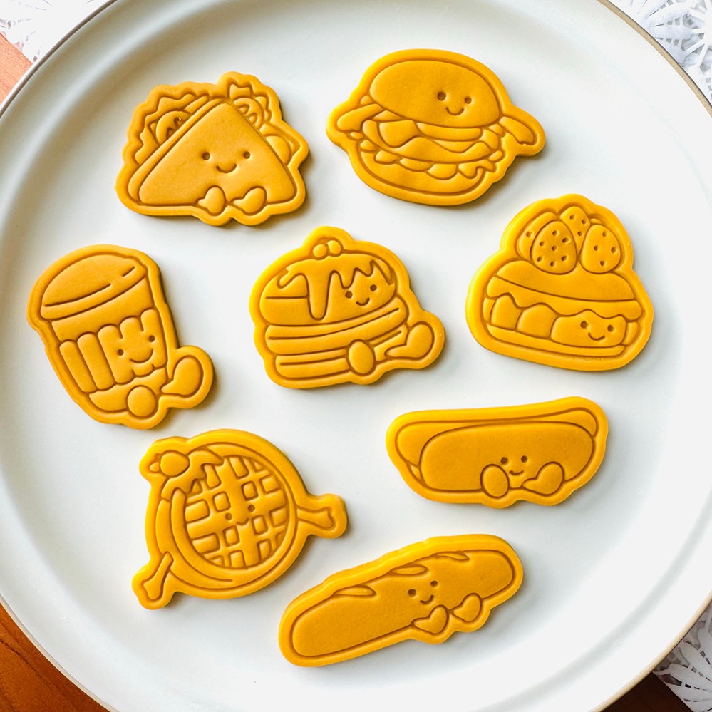 Cute Burger Sandwich Cookie Cu - Commercial Kitchen Items recension och pris