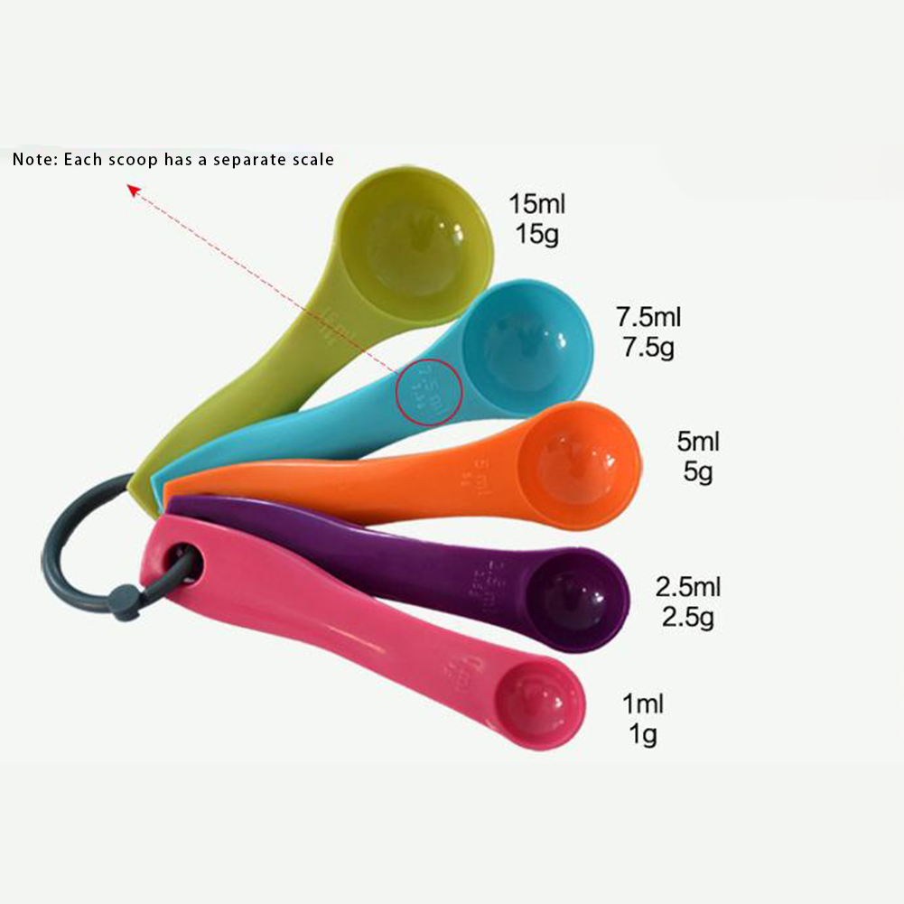 5-Piece Colorful Salt Oil Spoo - Commercial Kitchen Products recension och pris