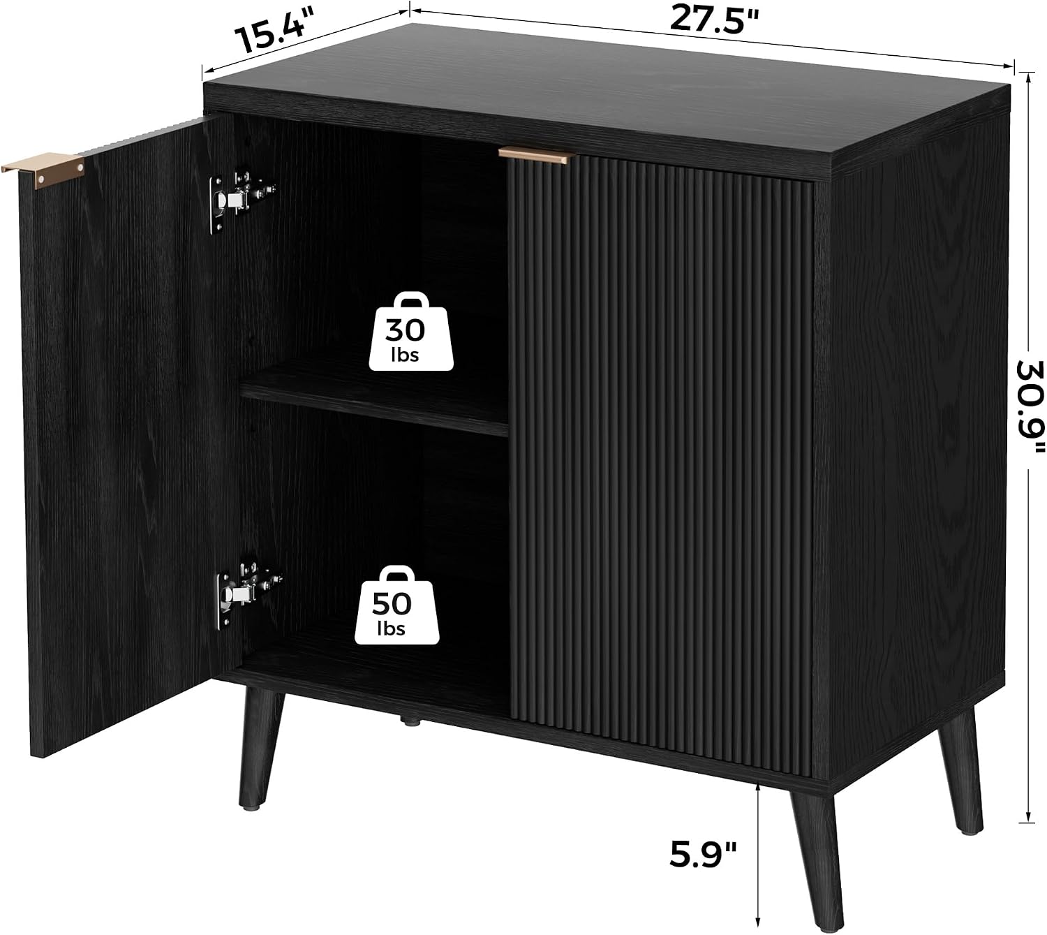 Fluted Buffet Cabinet With Sto - Commercial Kitchen Tables recension och pris