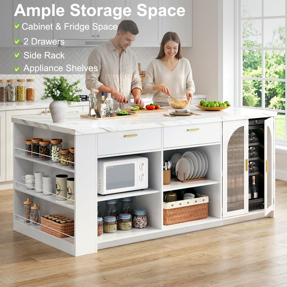 71' Large Kitchen Island with  - Commercial Kitchen Tables recension och pris