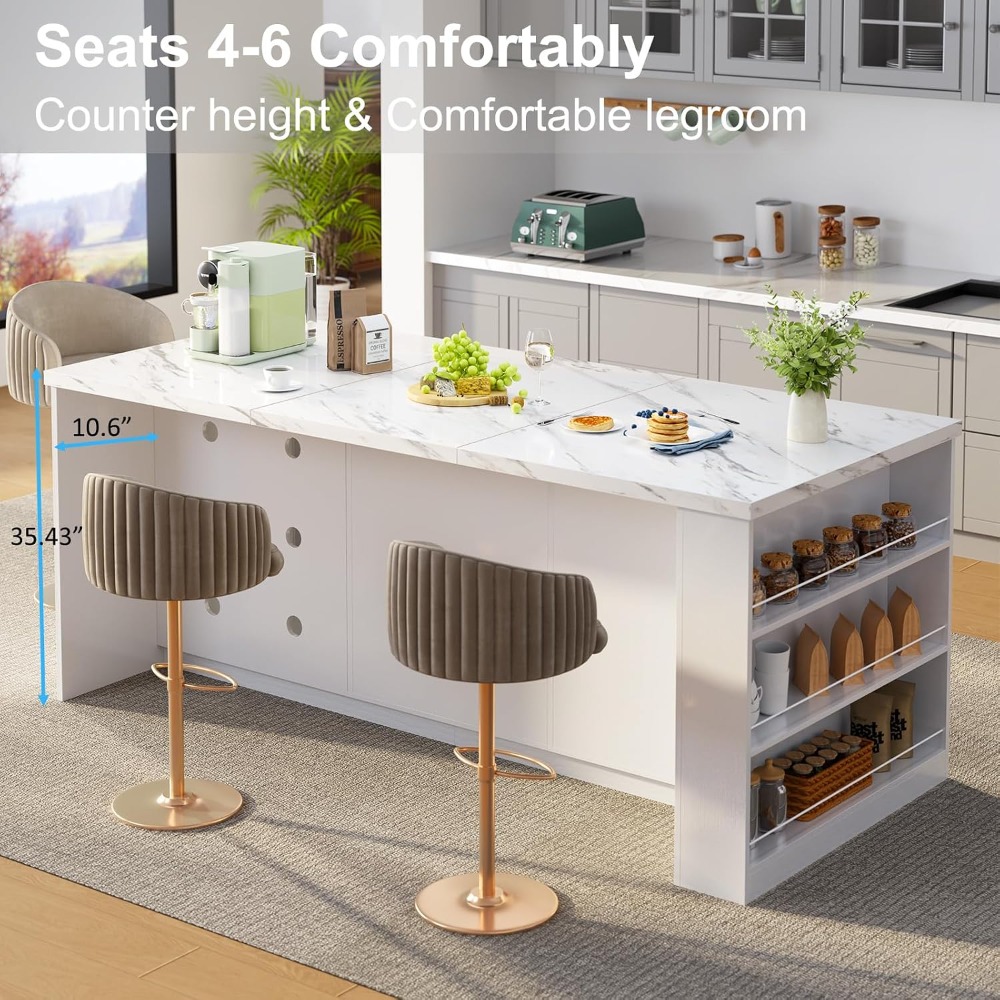 71' Large Kitchen Island with  - Commercial Kitchen Tables recension och pris