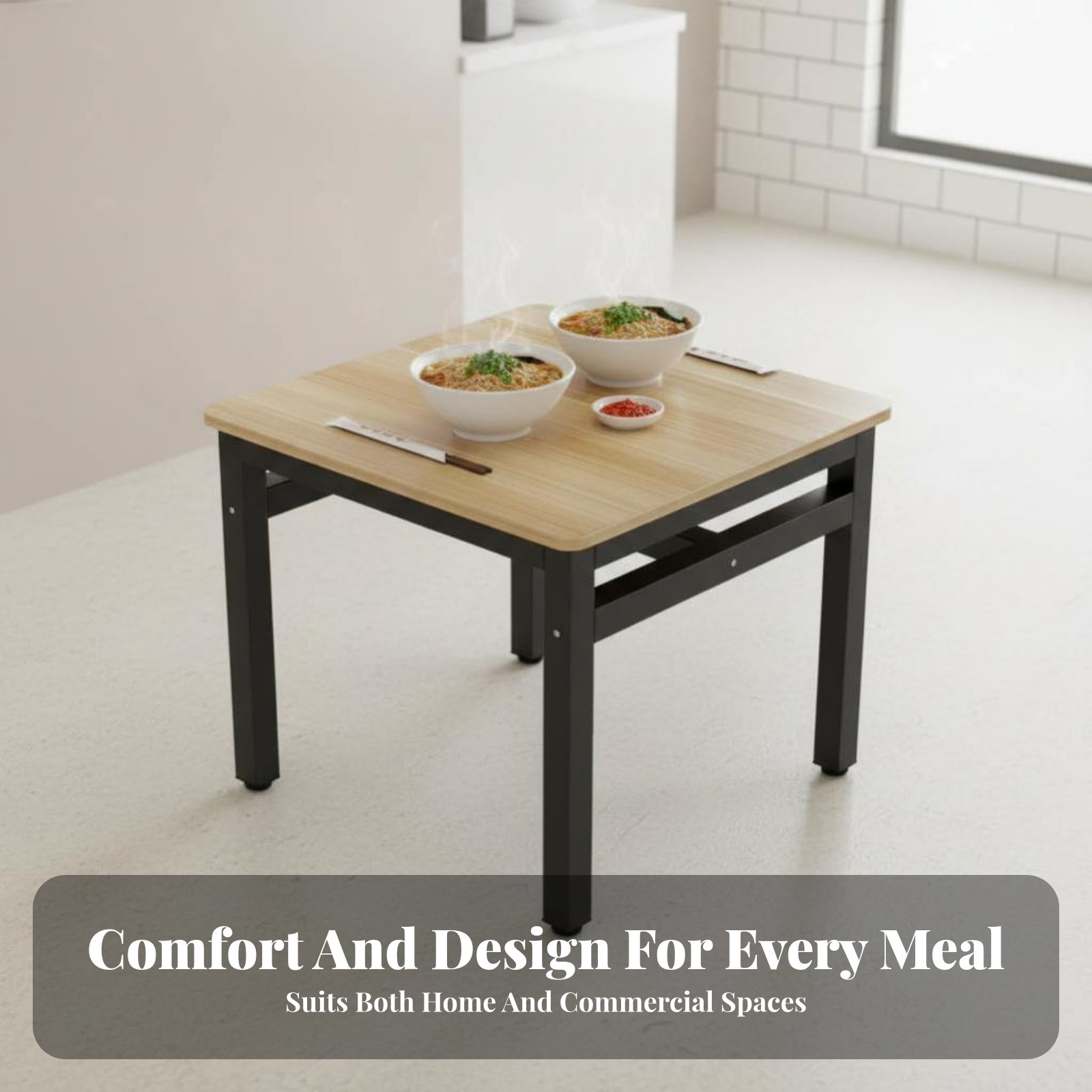 Square Table with 4 Chairs Eas - Commercial Kitchen Set recension och pris