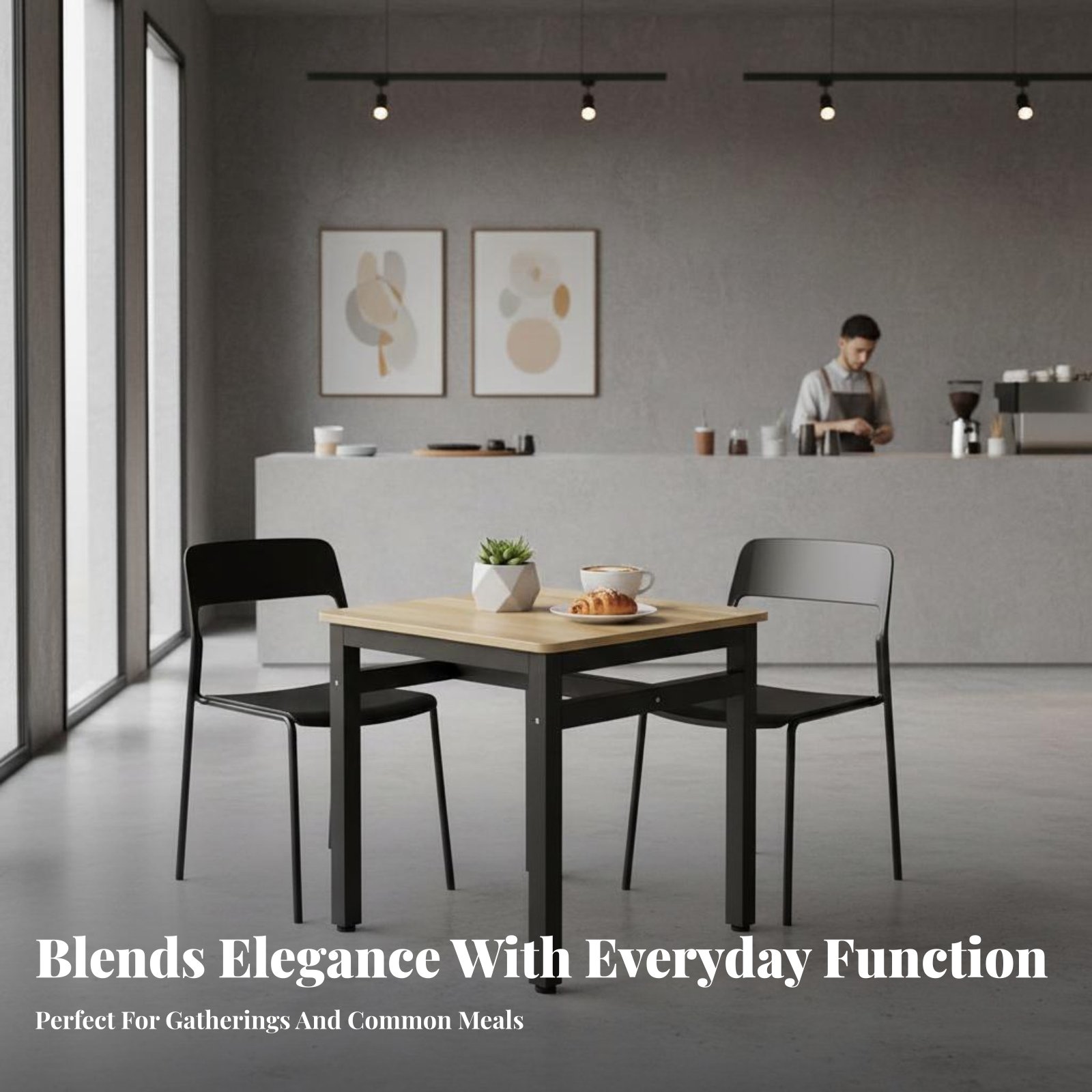 Square Table with 4 Chairs Eas - Commercial Kitchen Set recension och pris