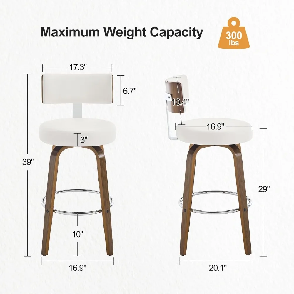 Bar Height Bar Stools Set of 3 - Commercial Kitchen Set recension och pris