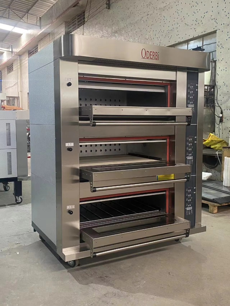 Customized Commercial 3 Deck 6 - Commercial Kitchen Oven recension och pris