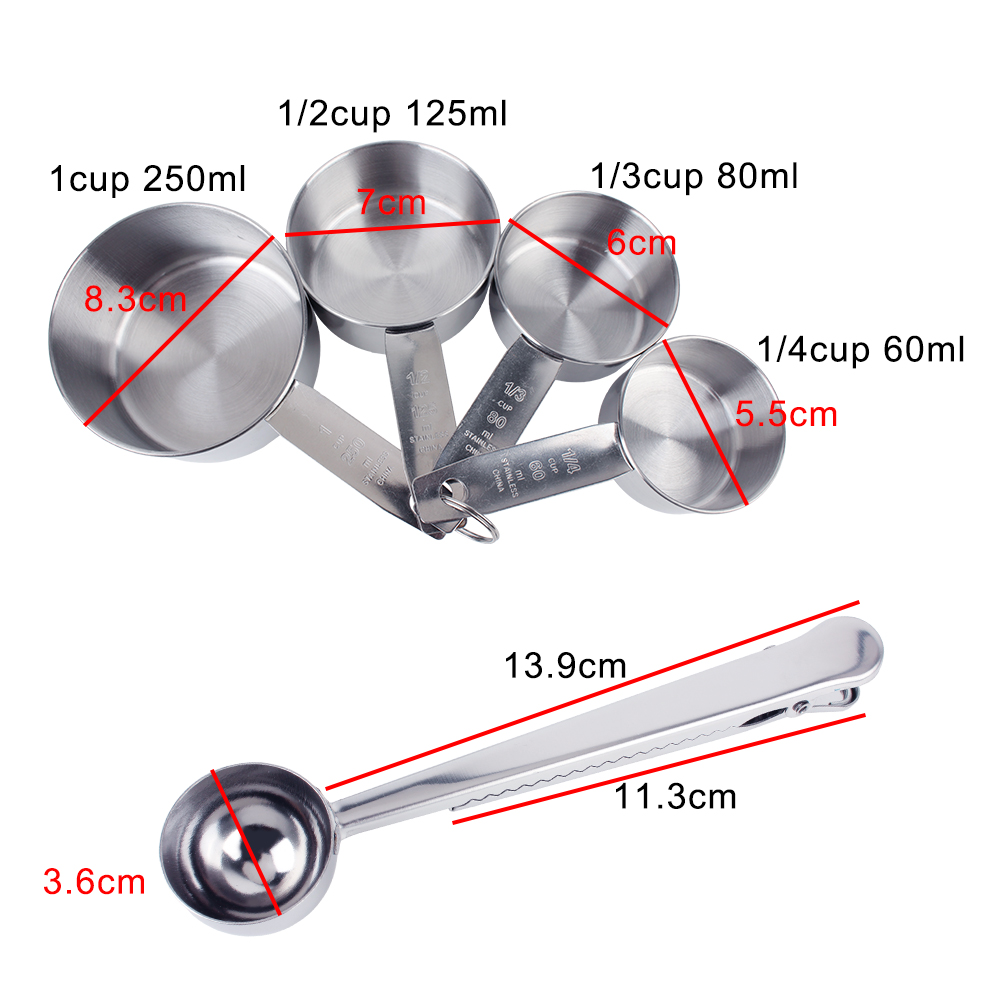 Stackable Measuring Cups and S - Commercial Kitchen Products recension och pris